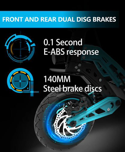 Drive Tron DT10 1000W Power Motor 48V 15.6AH Battery 10 Inch Folding Electric Scooter Off Road Electric Scooter.