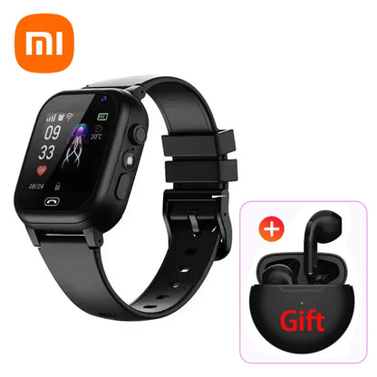 Xiaomi Kids 5G Smart Watch SOS GPS Location Video Call Sim Card Child Camera Waterproof Upgrade 2025For Boys Girls Add Earphone