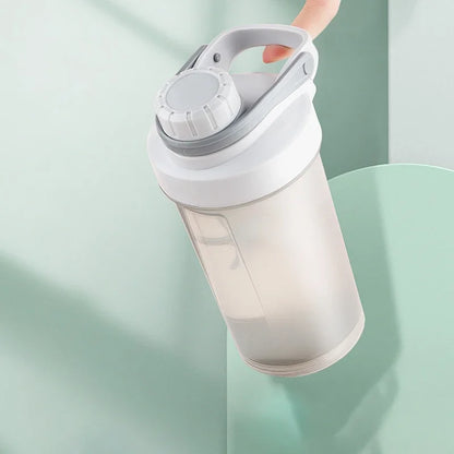 Shake Cup Sports Fitness Water Bottle Milkshake Cup Sports Plastic Water Cup Creative Plastic Drinking Cup Protein Powder Cup.