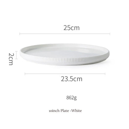 KINGLANG Nordic Creative Ceramics Plates matte glazed bowl Dishes Individual  Ins style Dishes Bowl Household Tableware.