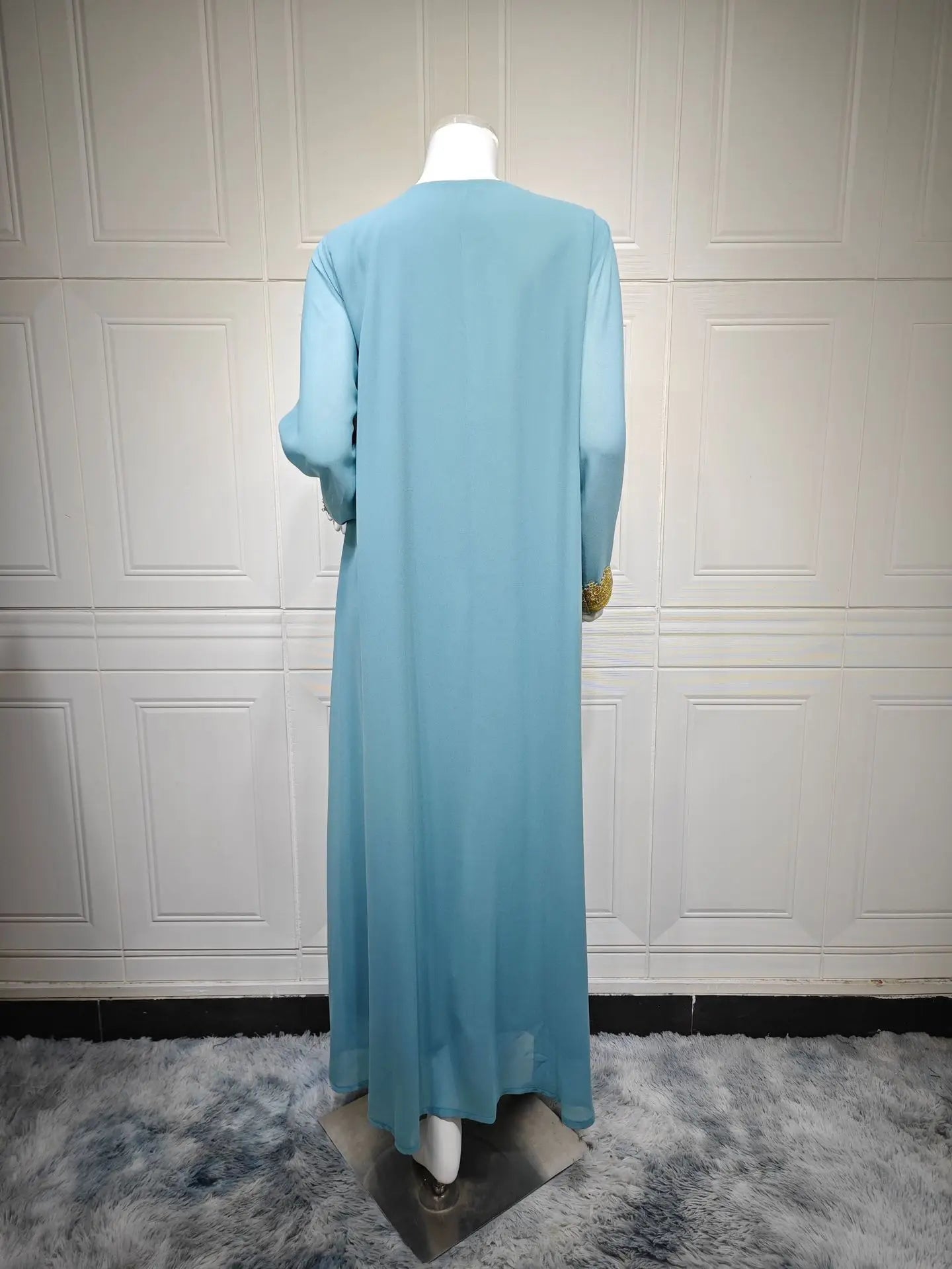 Uni Ramadan Sequins Dubai Abayas Arab Tunics Batwing Sleeve Dresses For Women Gala Two pieces Moroccan Elegant Kebaya