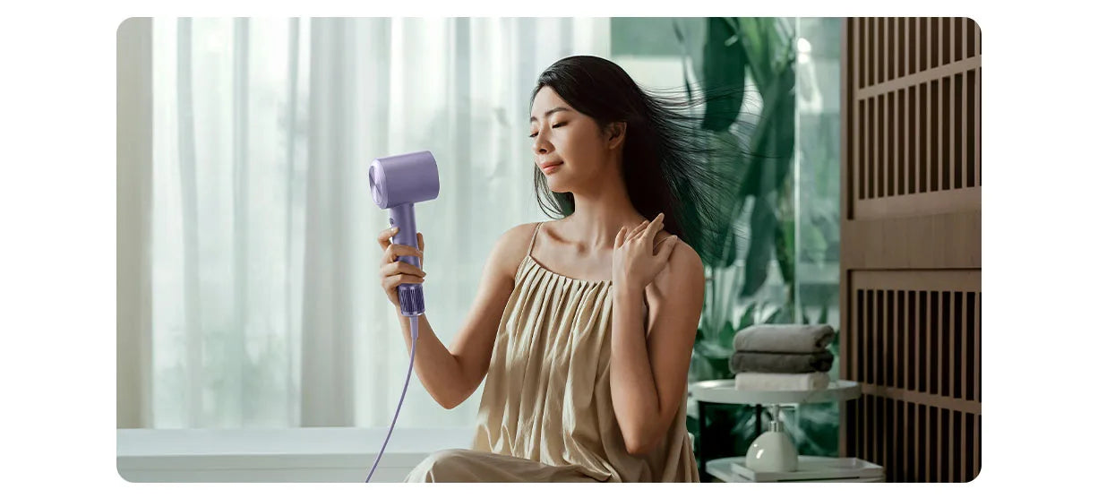 XIAOMI MIJIA High Speed Water Ion Hair Dryer H701,4 Temps & 3 Speeds,Professional 1600W Ionic Blow Dryers,110000 Rpm Fast Dry.