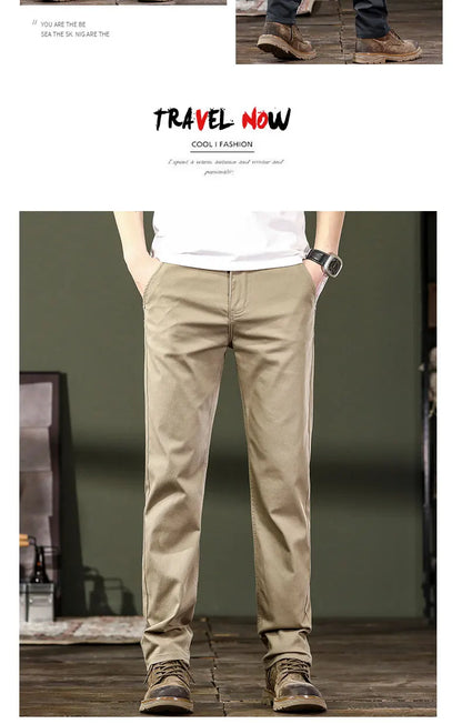 Seven-Color Stretch Jean Men's Trendy Wild Simple 97% Cotton High-End Slim-Fitting Small Straight Casual Men's Clothing Trousers