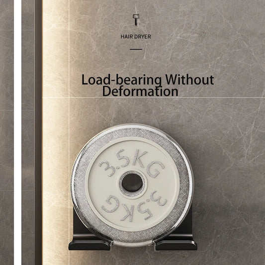 Badezimmer Organizer Haartrockner Glätteisen Halter Aluminiumlegierung Ständer Nagelfreie Regale für Wand Waschraum Lagerregal Regal