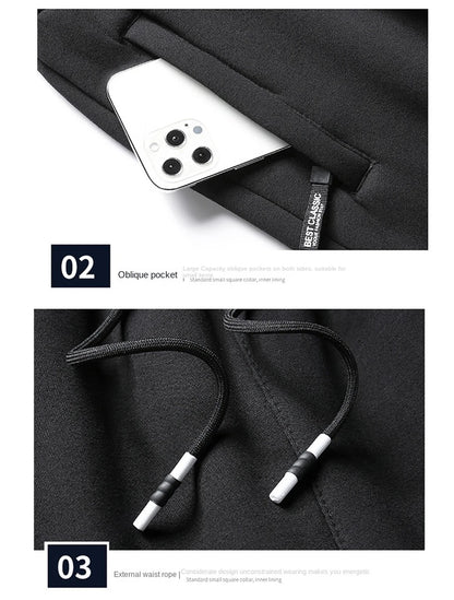 Winter Lambswool Warm Pants Men's Thick Fleece Thermal Trousers Men Fitness Jogging Drawstring Pants Male Sweatpants.