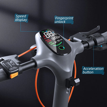 CUNFON RZ800 Adult Electric Scooter 1200W Motor 48V18AH Battery City EScooter 10.5 Inch Tire E-Scooter.