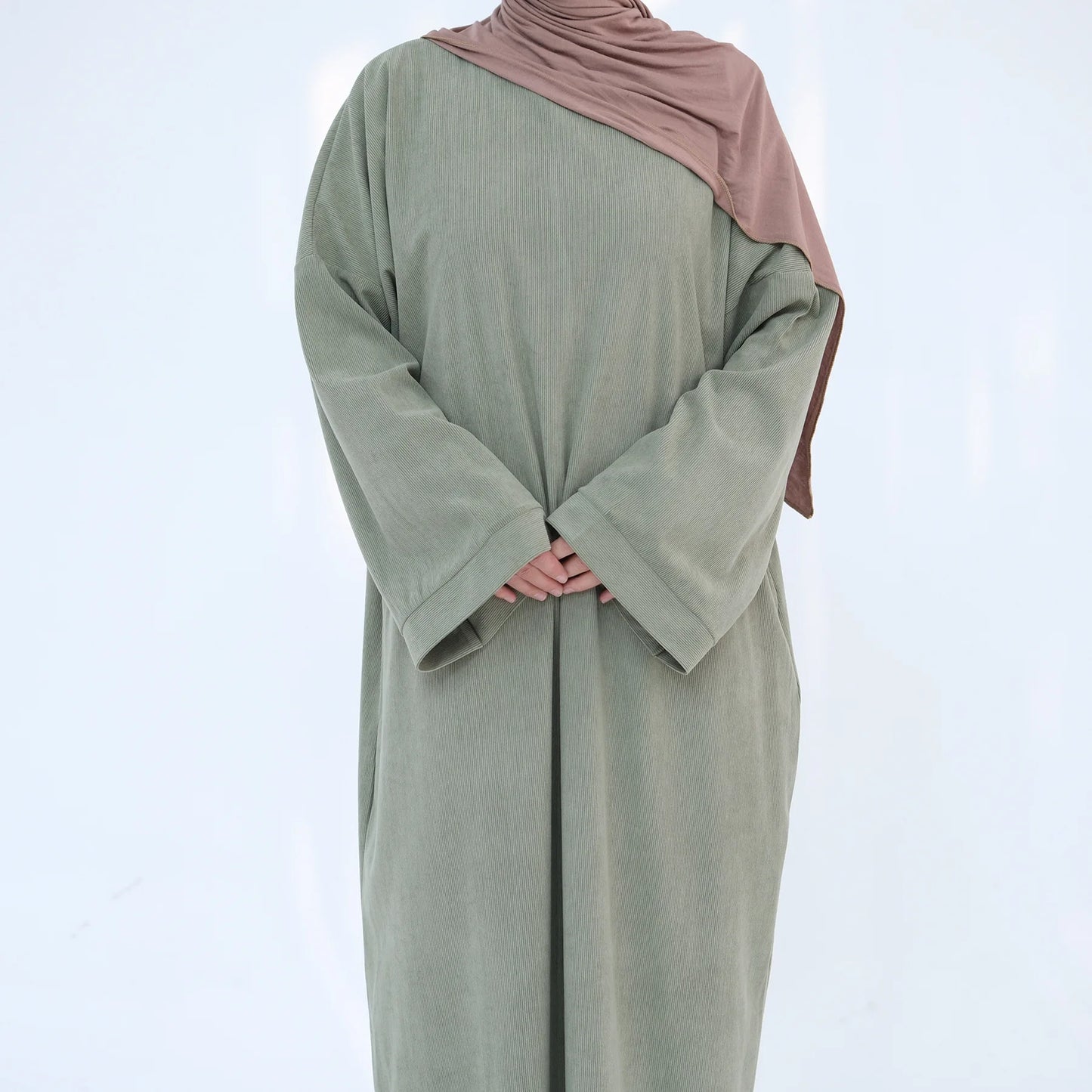2024 Winter Dubai Women Corduroy Abaya Dress Ramadan Eid Arabic Modest Muslim Clothing Islam Party Jalabiya Fashion Turkey Robe