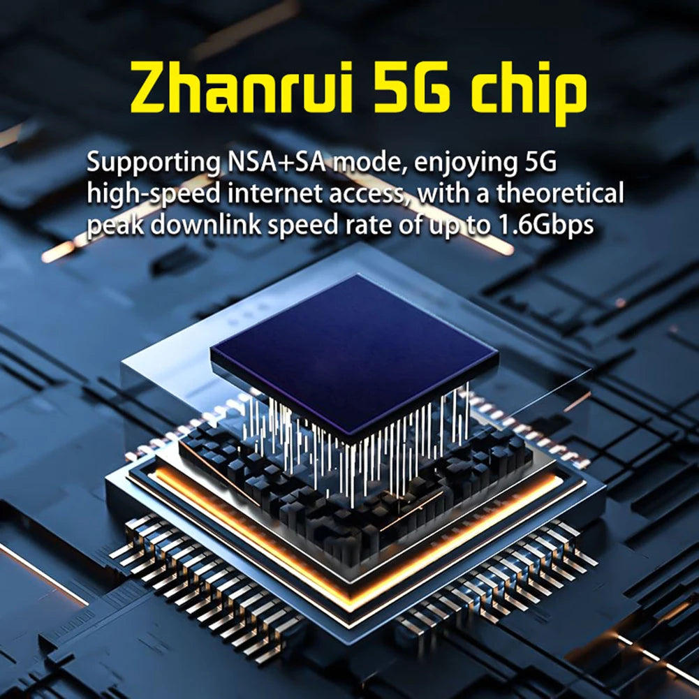 5G WiFi 6 Mobile Hotspot Router with SIM Card Slot Wireless Hotspot Router Pocket Mobile Hotspot for Home Office Travel.