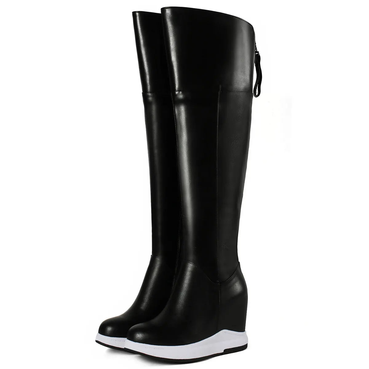 Winter Pumps Size 46 Shoes Women Big Size 45 Genuine Leather Wedges High Heel Over The Knee Snow Boots Size 44 Chunky Sneakers