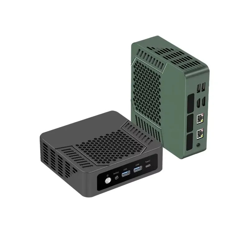 Mini PC Gaming AMD Ryzen 7 8845HS ES R9 7940HS ES Dual RJ45 LAN Desktop Computer Type-C USB4.0 thunderbolt 3/2 x HDMI2.0/4*USB.