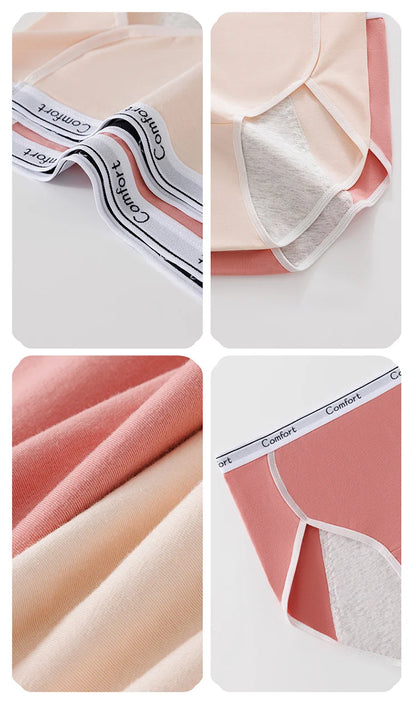 1pcs Girl Menstrual Panties Women's Physiological Briefs Ladies Period Leak Proof Panty High Waist Cotton Underwear.