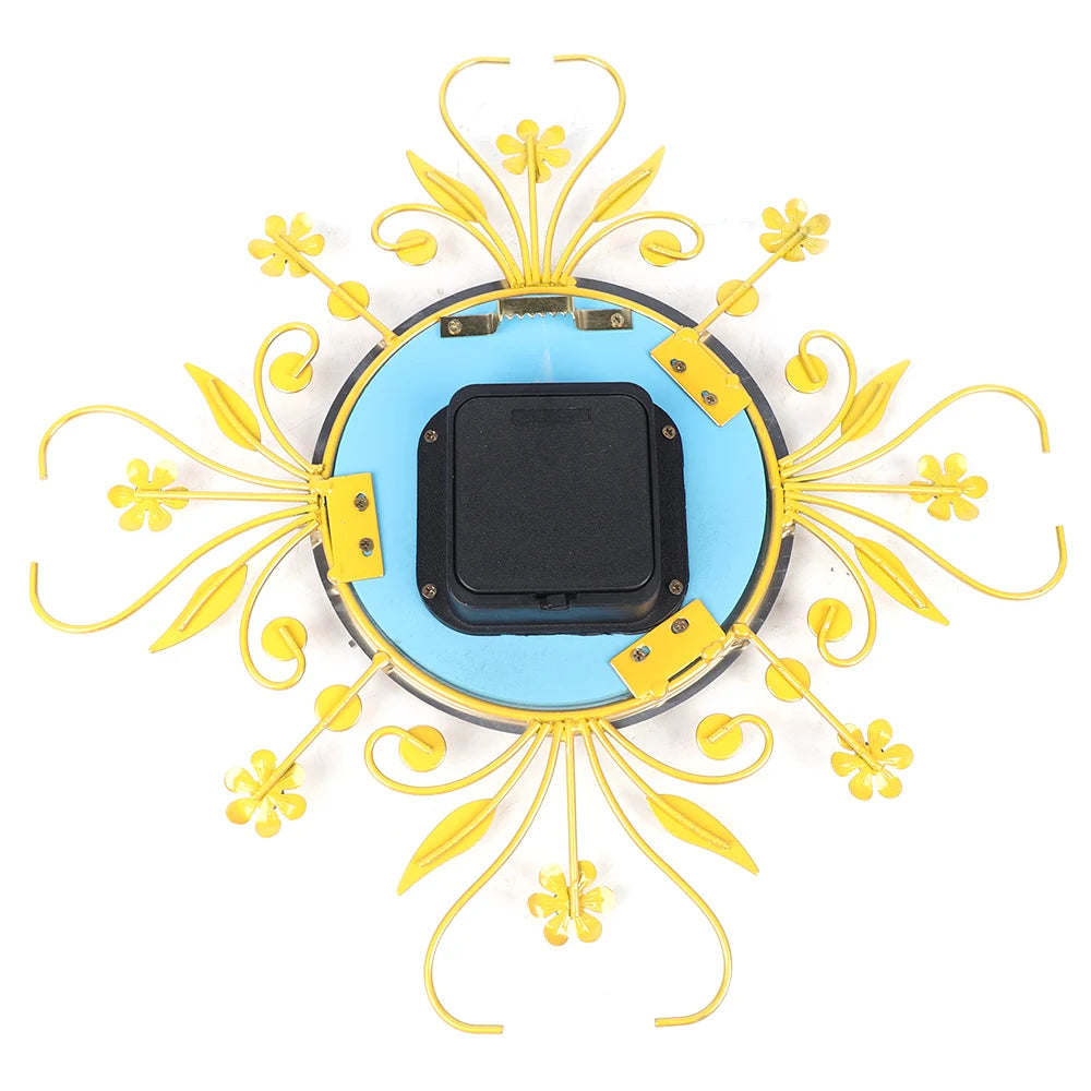 13,62 Zoll große Metall-Wanduhr, Gold, moderne Wanduhr ohne Ticking-Lärm, batteriebetrieben, dekorativ für Wohnzimmer