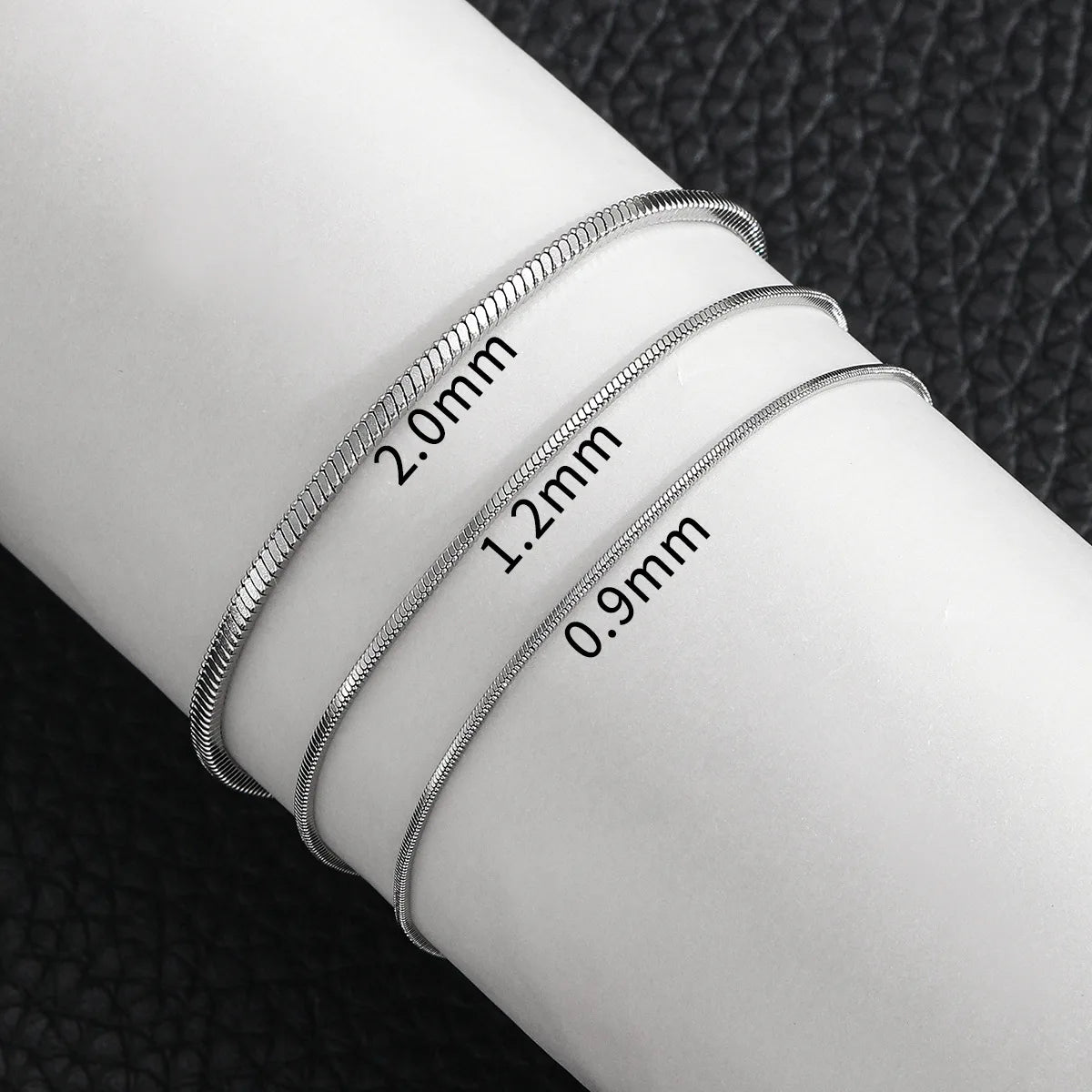 Simple MEN Stainless Steel Square Snake Bone Chain Bracelet Hip-Hop Jewelry Trendy Party Accessories Bracelet For Women.