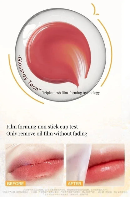 Judydoll Lip Glaze Mirror Shine Watery Lipstick Non-Stick Cup Long Lasting Moisturising Lip Tint Waterproof Makeup Cosmetics.