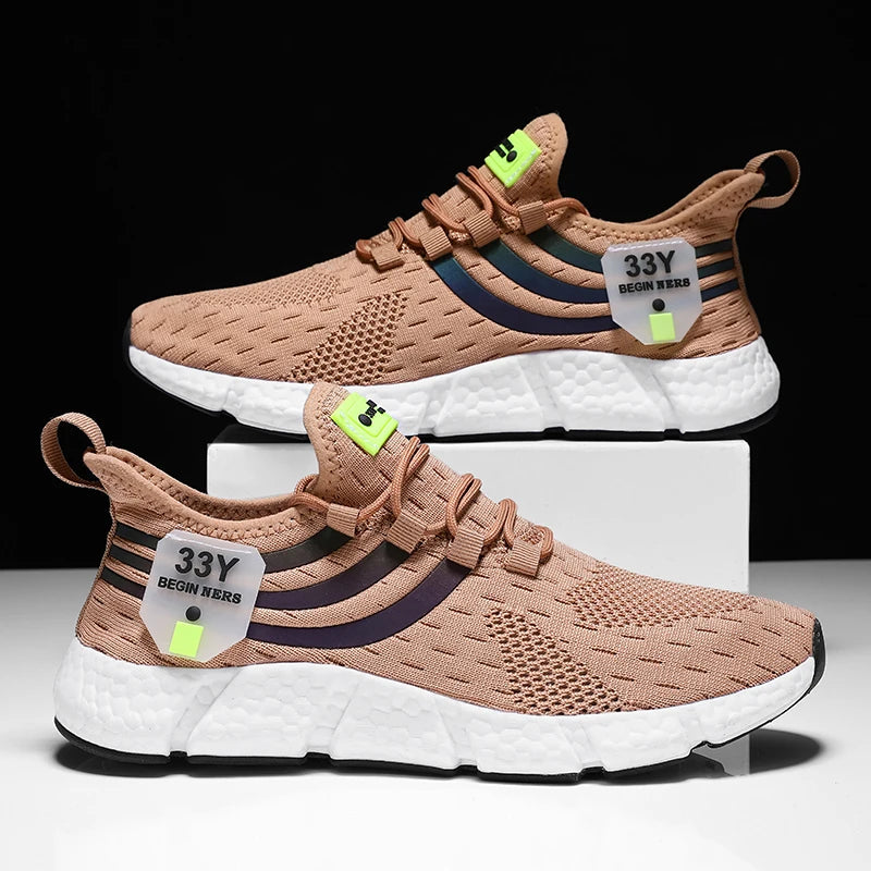 Men Casual Sports Shoes Breathable Lightweight Sneakers Summer Outdoor Tennis Running Walking Shoes Male Vulcanized Shoes Man.