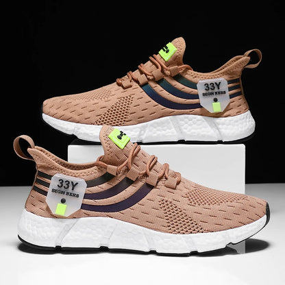 Men Casual Sports Shoes Breathable Lightweight Sneakers Summer Outdoor Tennis Running Walking Shoes Male Vulcanized Shoes Man.