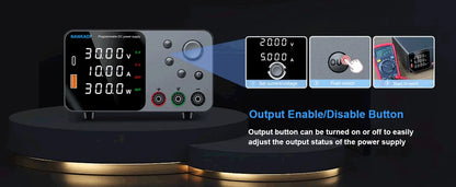 NANKADF Lab Bench Power Supply 30V 10A Switching Power Supply Unit 30V 5A  Adjustable Source 60V 5A Voltage Stabilizer 120V 3A.