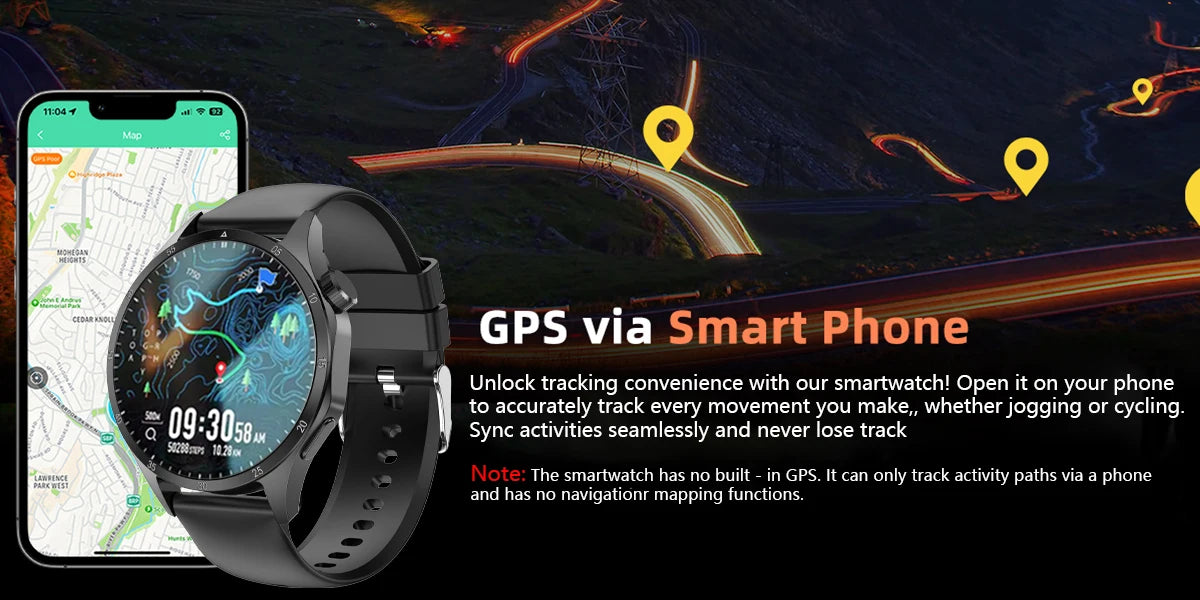 2025 New Men GPS Smart Watch 360 * 360 AMOLED Screen Bluetooth Call NFC Heart Rate Monitoring IP68 Waterproof SmartWatch for Men.