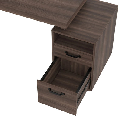 Moderner Schreibtisch im minimalistischen Stil, MDF-Desktop mit hochwertigem Stahlrohr, super langlebig, Aufbewahrungsdesign, geräuschlose Schublade