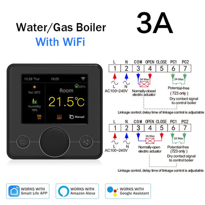 Tuya Wifi Heating Thermostat Smart Thermostat Gas Boiler  Floor Heating Termostato Digital Temperature Controller Smart Life Ale
