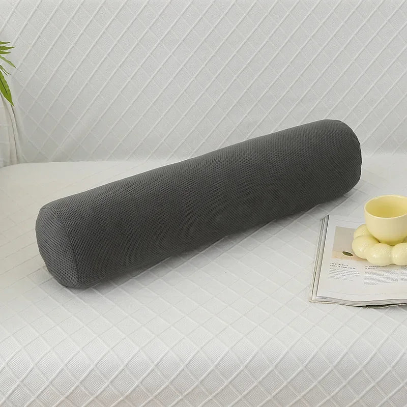 Body Pillow Pregnancy Pillows Chin Lumbar and Leg Support Stomach and Back Sleepers Adjustable Bendable Roll Pillow for Sleeping