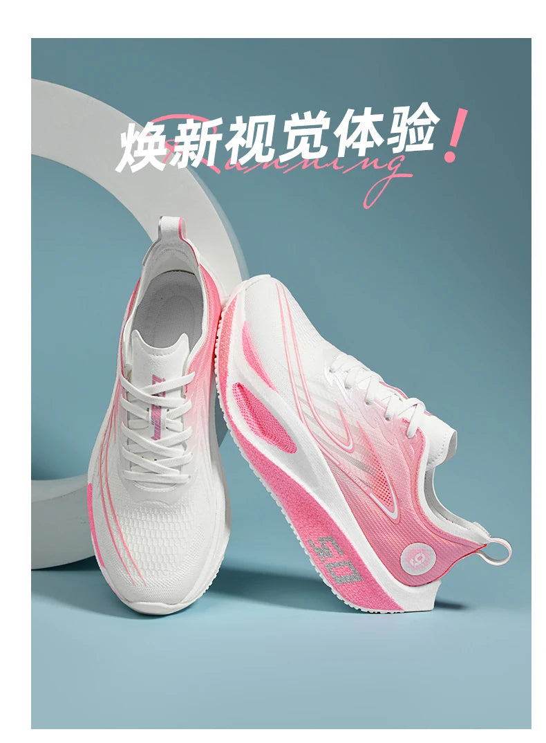 Men's Sports Shoes Cushioning Non-Slip Flat Wear Resistant Sneakers Mesh Breathable Platform Soft Running Shoes for Man