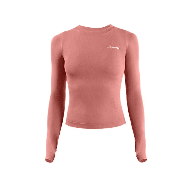 Women's Long Sleeve Top Yoga Shirts Running T-Shirt Workout Fitness Gym Sports Top Training Crop Top Solidcolor лонгслив женский.