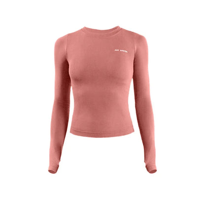 Women's Long Sleeve Top Yoga Shirts Running T-Shirt Workout Fitness Gym Sports Top Training Crop Top Solidcolor лонгслив женский.
