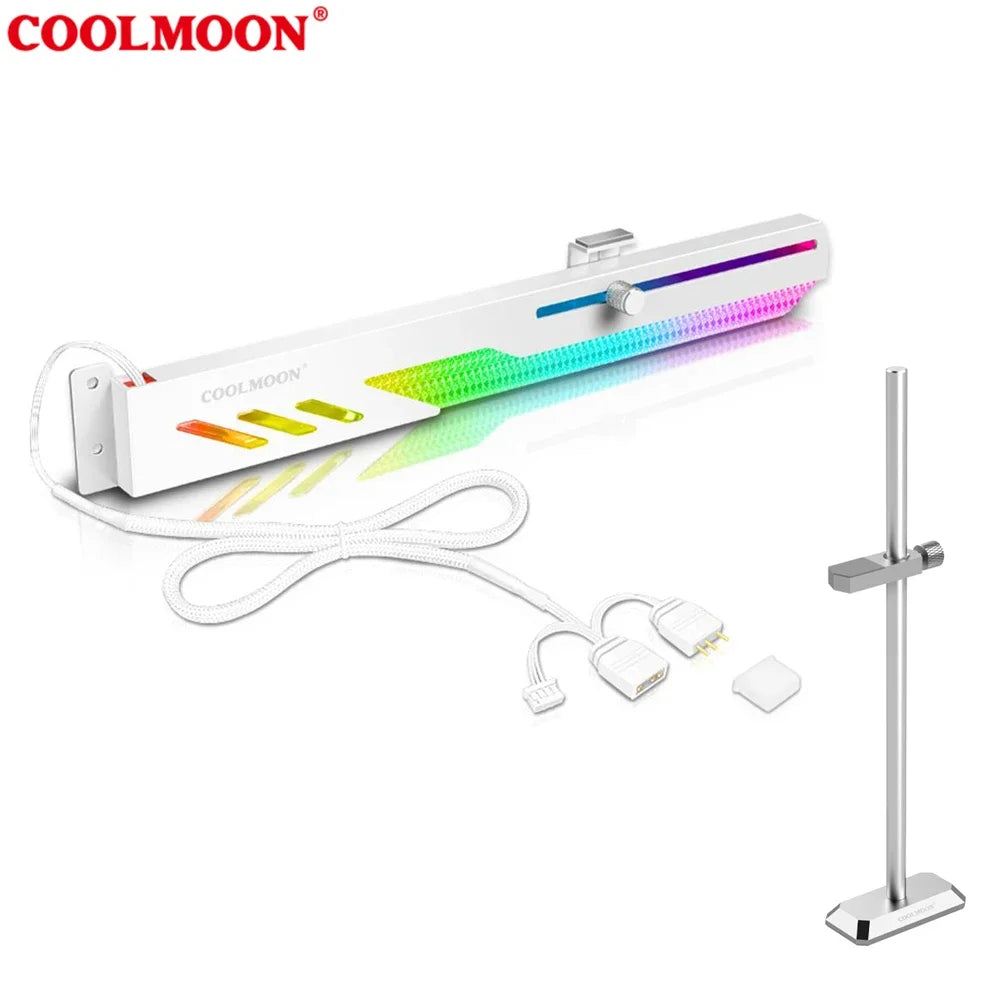 Customized Video Card Stand GT8 Horizontal Graphics Card Bracket 5V 3Pin ARGB GPU VGA Holder Desktop PC Case DIY Accessories