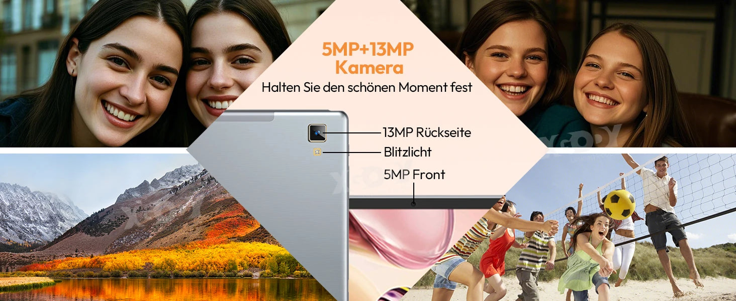 XGODY Newest P60 PRO Tablet Android 15 24GB(8+16)+256GB Octa core Dual SIM 4G LTE Free Keyboard Case/Charger 10.1 inch 8000mah.