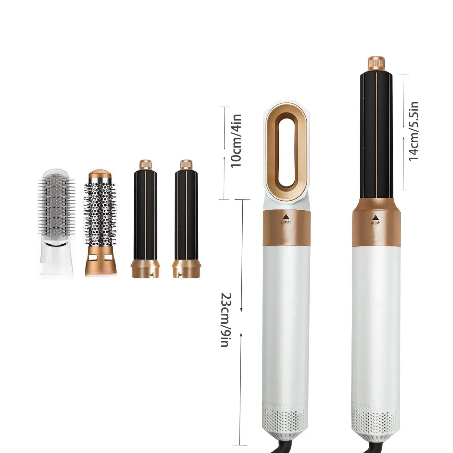 Multi Functional 5-in-1 Electric Hair Brush Dyson Airwraps Hair Dryer Brush Hot Air Comb Straight Hair Brush Curling Iron.