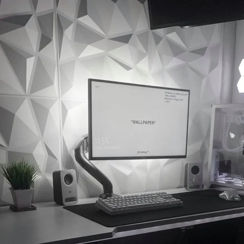 12pcs 30x30cm Champagne gold color 3D Wall Panel Shining Gold 3D Wall Sticker Wedding party background wall art Wood grain paper