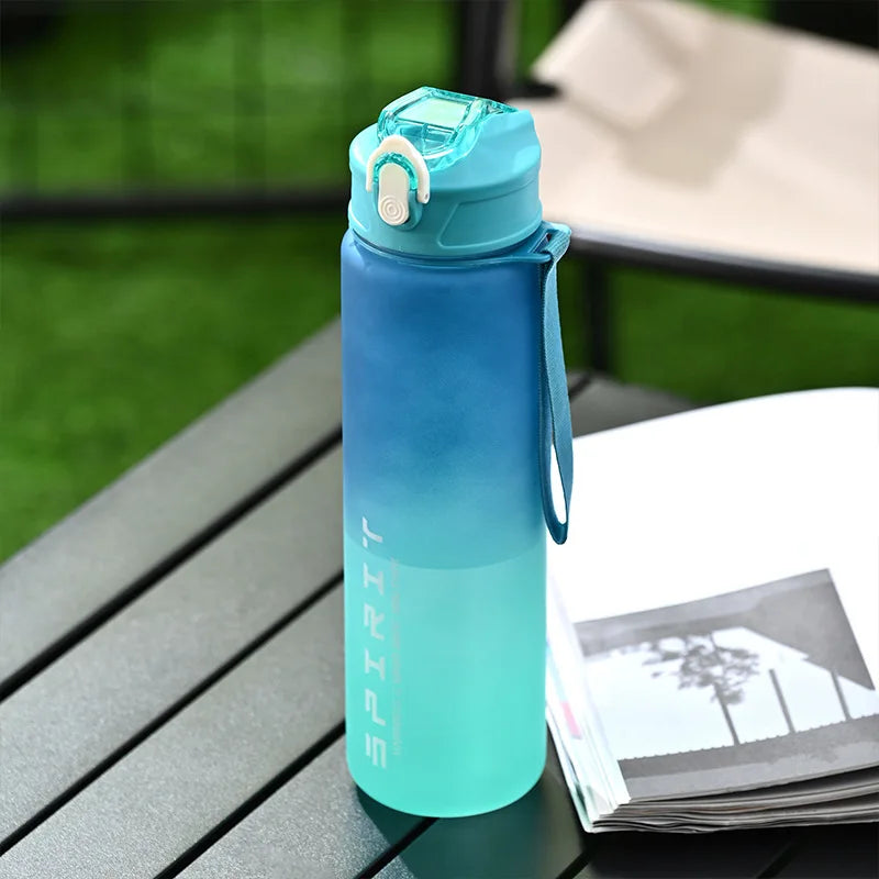 1PCS 800ML Large Capacity Sports Water Bottle Leak Proof Colorful Plastic Cup Drinking Outdoor Travel Portable Gym Fitness Jugs.