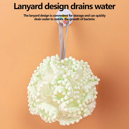 Weiche Mesh Bad Schwamm Bälle Haut Reinigung Pinsel Dusche Puff Körper Reiniger Peeling Wäscher Bad Blume Bade Zubehör