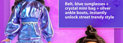 Hot High Quality Barbie Deluxe Style Dolls Pink Dress Outfit Blond Hair Knot Bow Accessories Toys For Girls Sweet Gift In Stock.