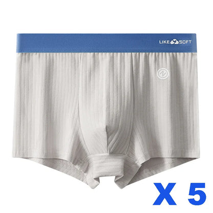 5-teilige gestreifte lustige Boxershorts für Herren, Unterwäsche, sexy Unterhose, Mann, männlich, Homme, U-konvexe Shorts, Dessous, Boxershorts, Höschen