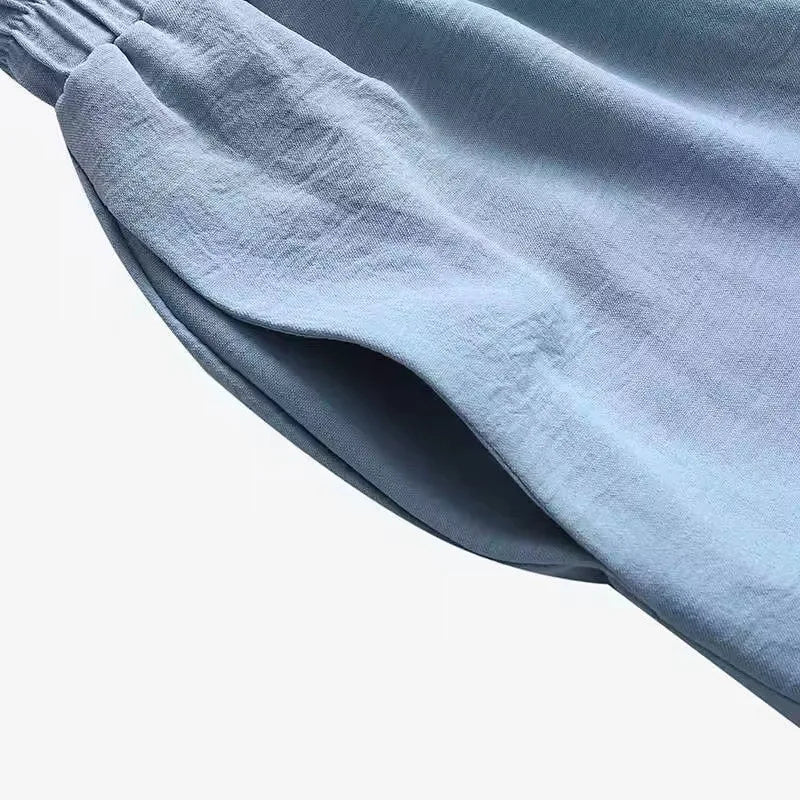 Frauen Casual Muslimischen Anzug Solide Abaya Eid Ramadan Langarm Bluse + Hosen 2-teiliges Set Dubai Türkei Kaftan Frauen islamische Kleidung.