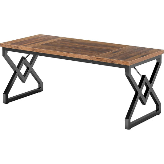 Schreibtisch, 160 x 70 x 75 cm, großer Büro-Computertisch, moderner, einfacher Arbeitsplatz, Chefschreibtisch für das Heimbüro im Arbeitszimmer