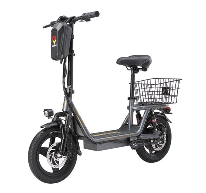 K14 Electric Scooter 500W Peak Motor, 14'' Tires,36V 15.6Ah Battery,32km/h Max Speed,50-60km Range,350W Rated Motor, Disc Brakes