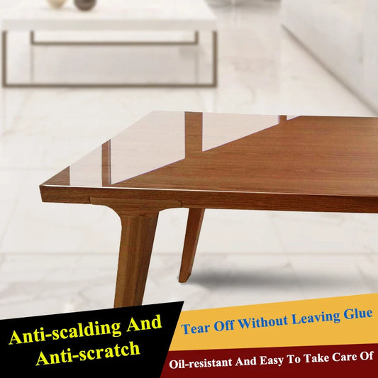 Glass Window Film Transparent PVC Self-adhesive Window Stickers Kitchen Stove Desk Countertop Self-adhesive Furniture Stickers.