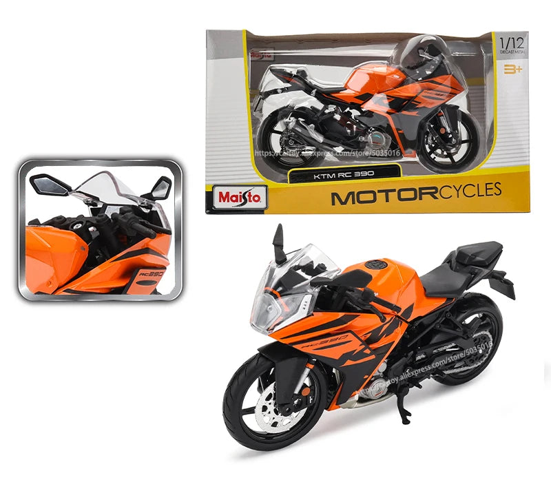 Maisto 1:12 KTM series KTM RC 390 690 DUKE 1290 simulation alloy motocross authorized motorcycle model toy car Collecting gifts.