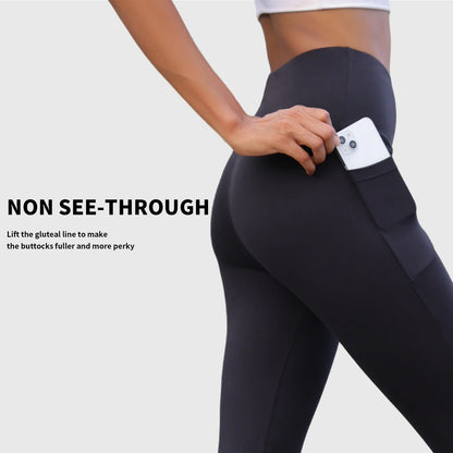 Women's Super Soft Flare Pants with Pockets High Waisted Tummy Control Workout Yoga Push Up Gym  Fitness Leggings Bell Bottoms.
