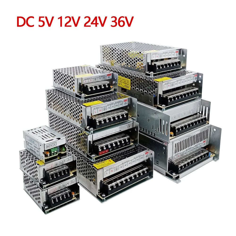 5V 12V 24V 36V Power Supply SMPS 5 12 24 36 V AC DC 220V TO 5V 12V 24V 36V 1A 2A 3A 5A 10A 20A 30A Switching Power Supply SMPS.
