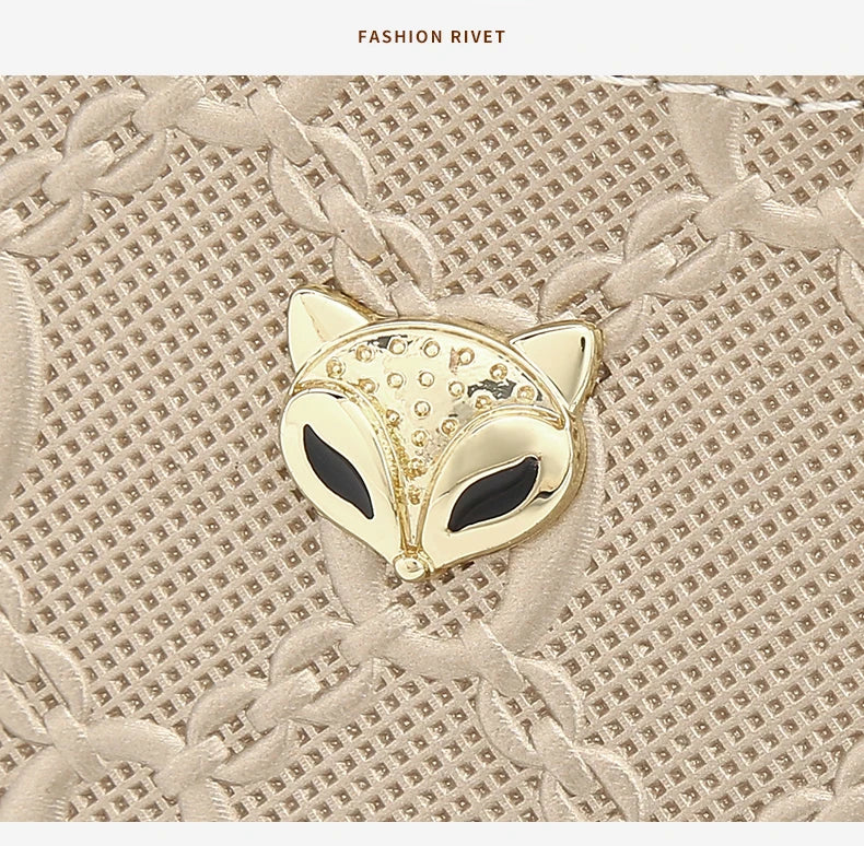 FOXER Split Leather Women's Card Holder Wallet Fashion Anti-theft Thin Wallet Mini Clutch Bag Ladies Short Coin Wallet Purse.