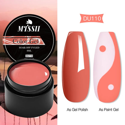 Mtssii 8ML Quick Extension Nail Gel Vernis Nude Milk White Gel Nail Polish UV Semi Permanent Nails Art For Manicure Tools