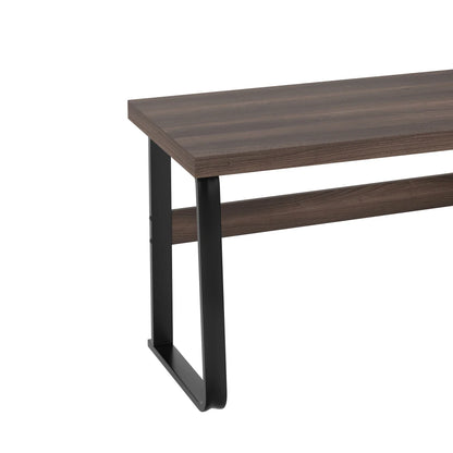 Moderner Schreibtisch im minimalistischen Stil, MDF-Desktop mit hochwertigem Stahlrohr, super langlebig, Aufbewahrungsdesign, geräuschlose Schublade