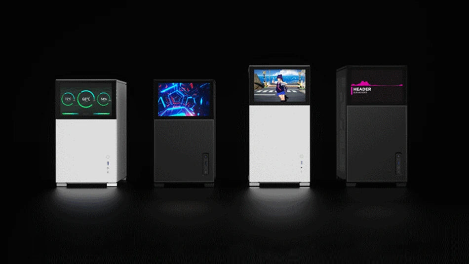 Jonsbo Pinecone D31 Case MATX ITX DTX Small Translucency Sub Screen of Video Games Support ATX Power 360 Cold Exhaust Chassis.