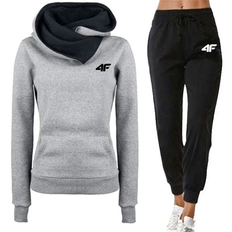 Hot Sales Womens Tracksuit Print Sports Hoodies for Women Suit Jogging Sweatshirts+Pants 2 Pcs Sets Casual Woman Pants Sets 2025.