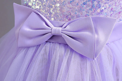 2025, lila Mädchen-Partykleider für Kinder, Mädchenkleider, Performance, Junior-Kleid, Hochzeit, Abend, Abschlussball, Urlaub, Rock, Kostüm.