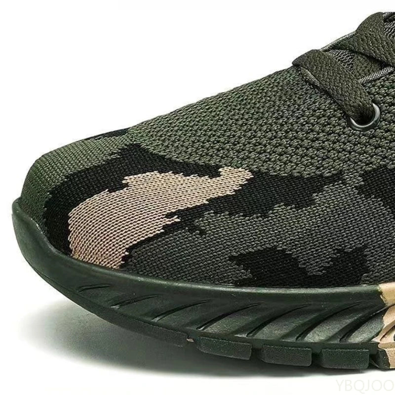 Mesh Camouflage Sportschuhe Herren Langlebige Freizeitschuhe Herren Anti Slip Tennis Outdoor Wandern Leichte Flache Schuhe Sneakers.